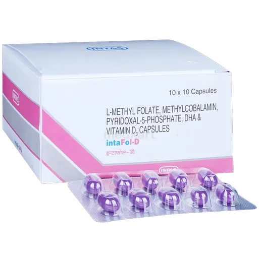 intafol d capsule 10's